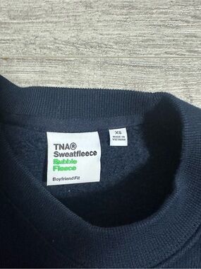 TNA Navy Crewneck Sweatfleece Pullover